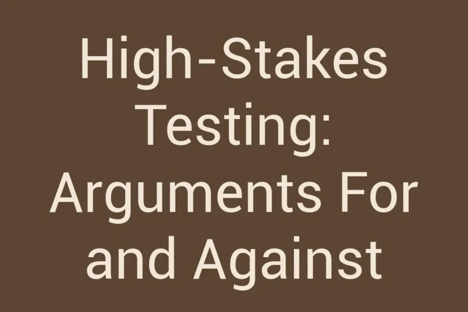 Students take a high-stakes testing exam in a classroom.