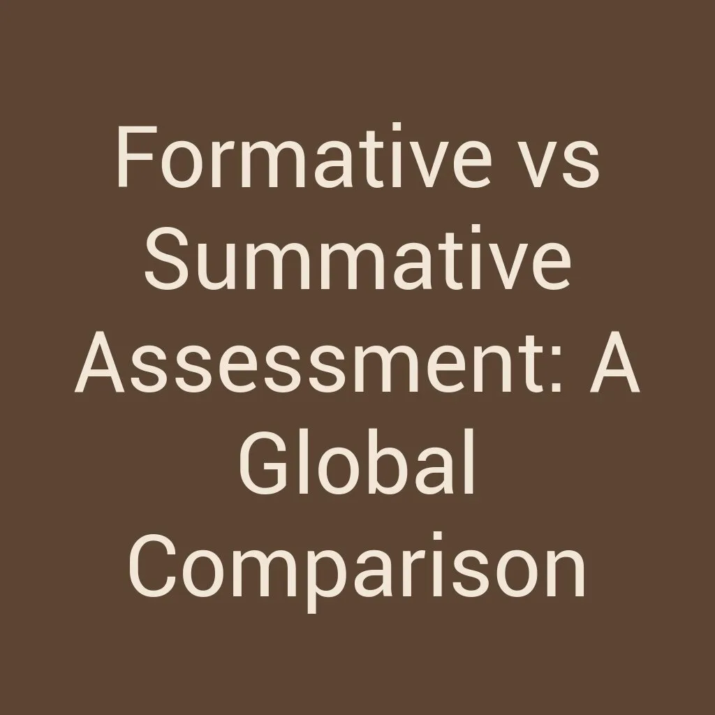 Formative vs Summative Assessment: A Global Comparison - WOES